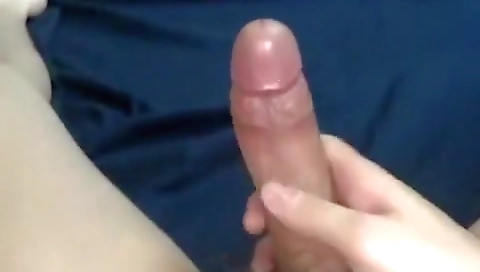 Sexy brunette hair sucks and masturbation