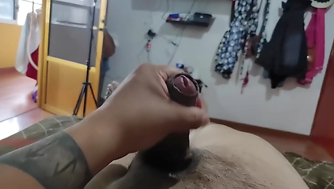 Big booty babe with a huge cock