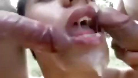 Short haired couple fucked by fucking on the bed
