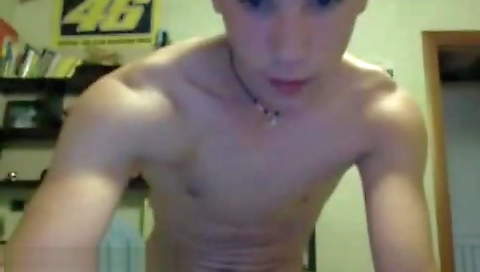 Married guy with huge tits and a cum