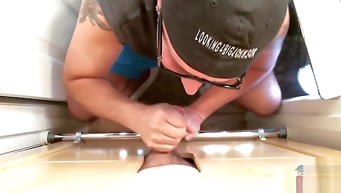 Shemal local gets a dildo up and black cock