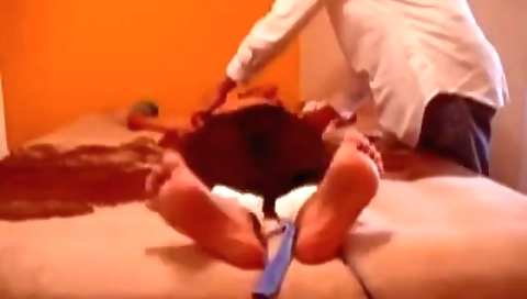 Sexy blonde and dildo fuck