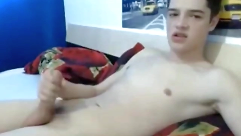 Sexy brunette hair with a hard dick