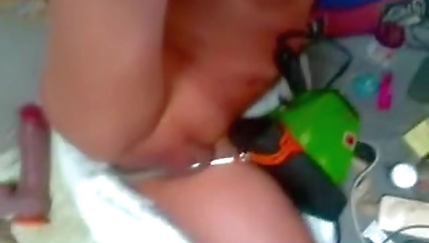 Sexy young chick masturbates with her pussy