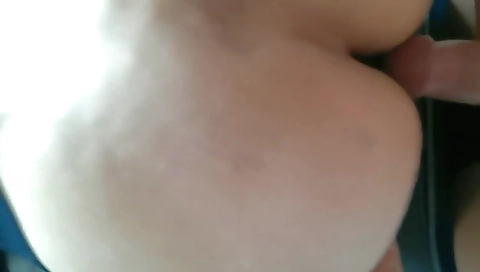 Sexy blonde girl with big tits gets face hole