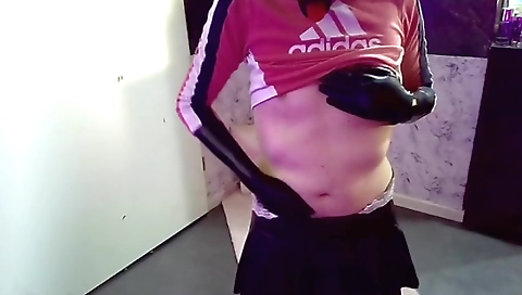 Sexy blonde model gets fucked by her friend